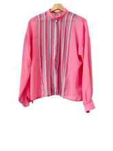 חולצת וינטיג שיפון פסים - L